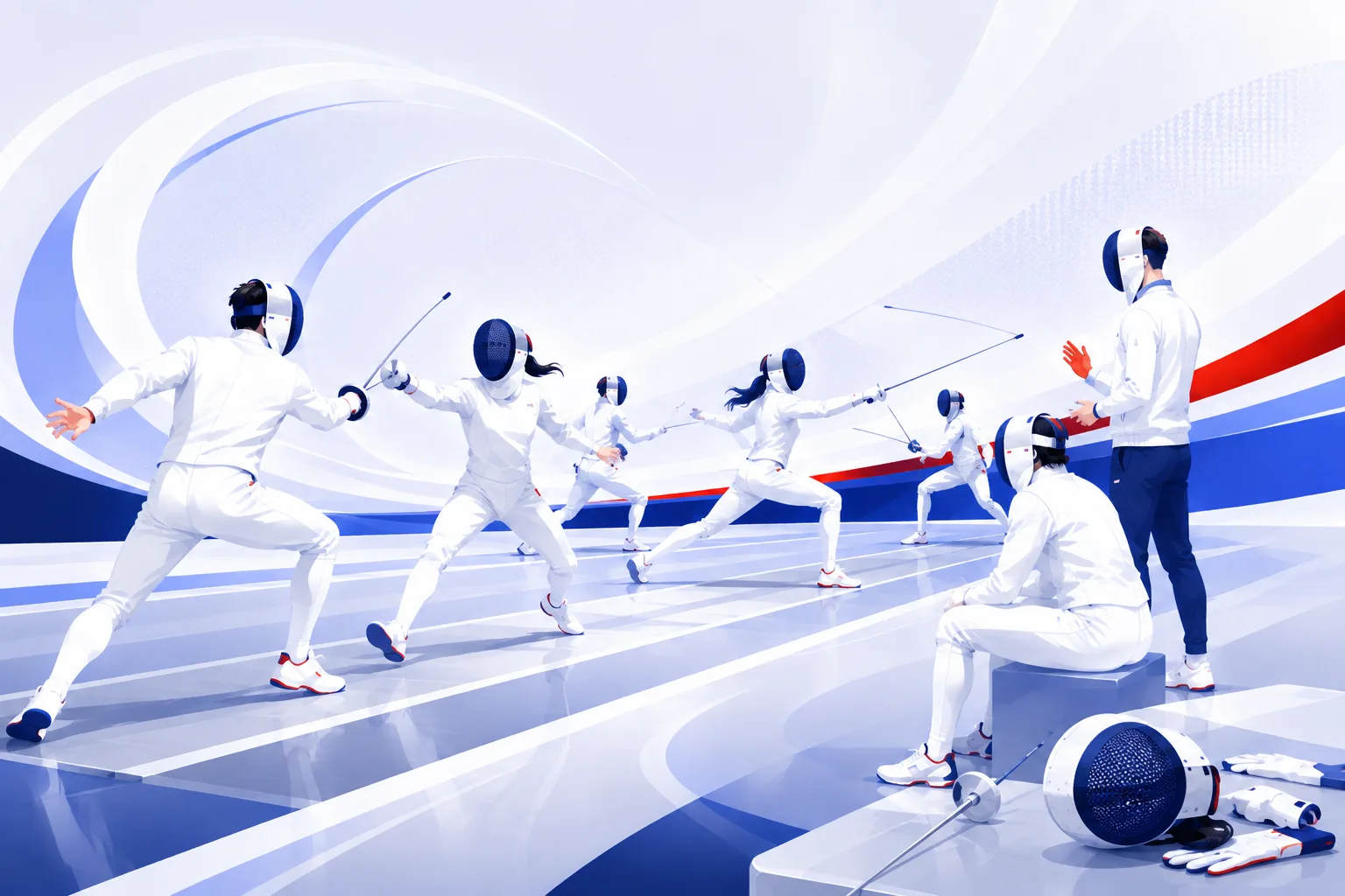 Illustration : initiation collective sur les pistes